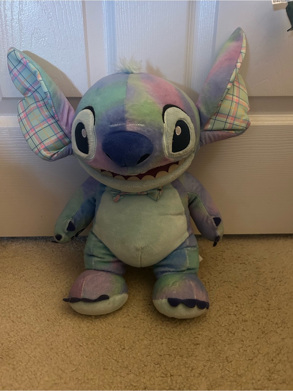 Disney Stitch Build A Bear Tie Dye Plush Easter Limited Edition Spring 2022